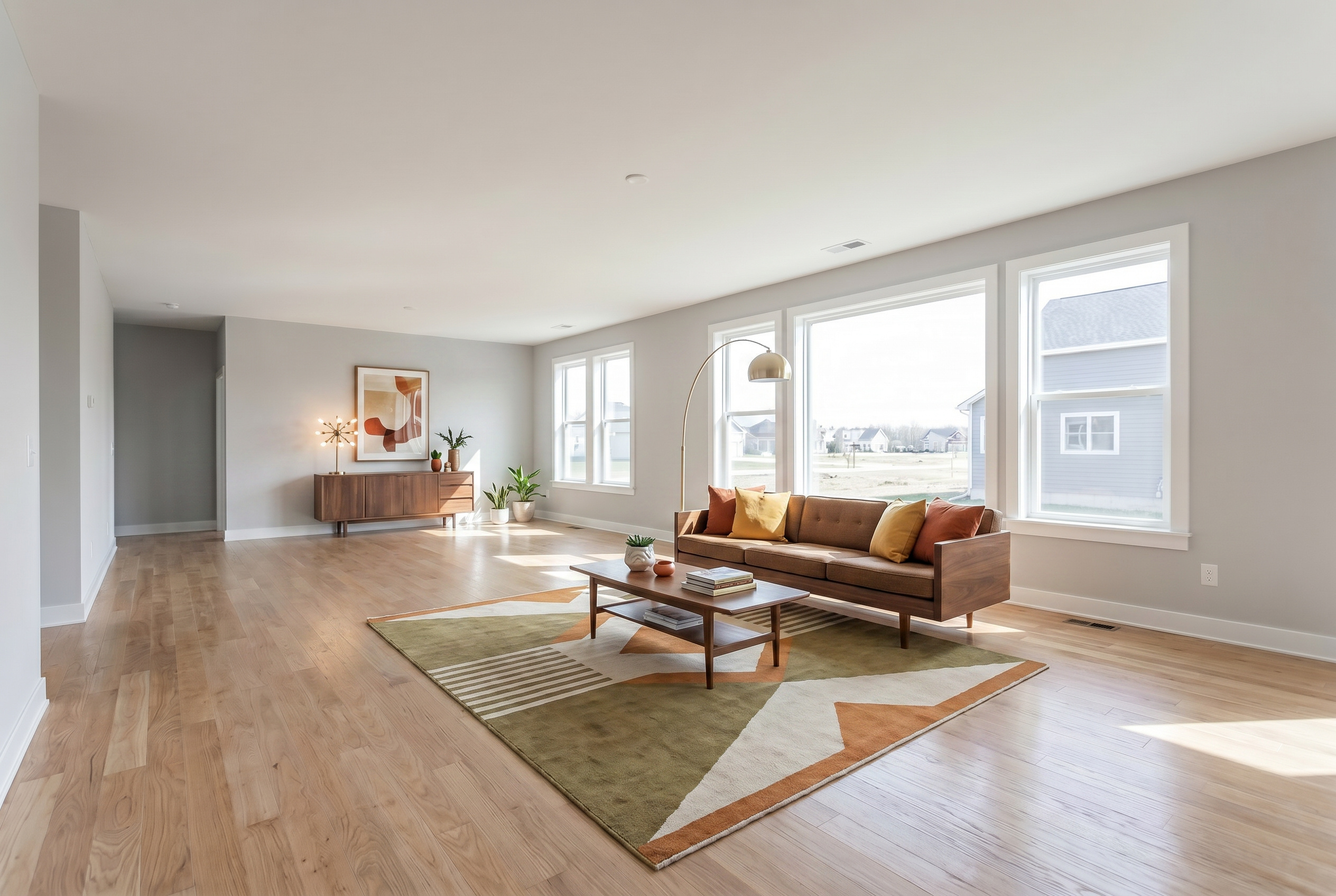 Virtual Staging - Mid-Century Modern
